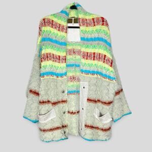 Free People Fair Weather Fuzzy Cardigan